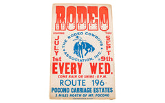 Mid Century Rodeo Poster // ONH Item 1310