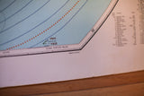 The printed 'Made in U.S.A.' text and legend on the vintage amateur radio map.