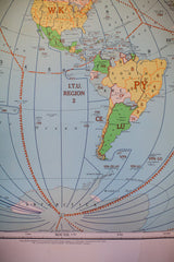 Vintage Amateur Radio Map // ONH Item 1318 Image 5