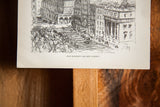Old Madison Square Garden print bottom edge with title text and slight browning.