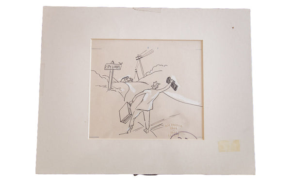 Don Freeman Hitchhiker Drawing // ONH Item 1321