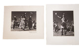 Pair of original 1940 black and white San Ildefonso Native American dance ceremony photographs.