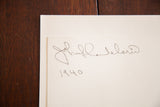 Artist's pencil signature and 