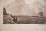Artist D.R. Peretti Griva's signature and title visible on the print's lower margin.