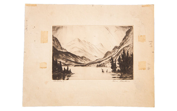 Hans Kleiber Landscape Etching // ONH Item 1335