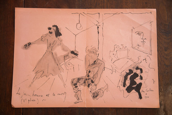 Vintage Jean Cocteau Print // ONH Item 1340