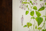 Detail of a Heart-Leaved Aster watercolor showing an individual floret sketch on textured paper.