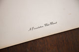 Detail of creamy mat-mount with 