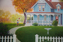 K Chin Quaint House and Picket Fence // ONH Item 1417 Image 2