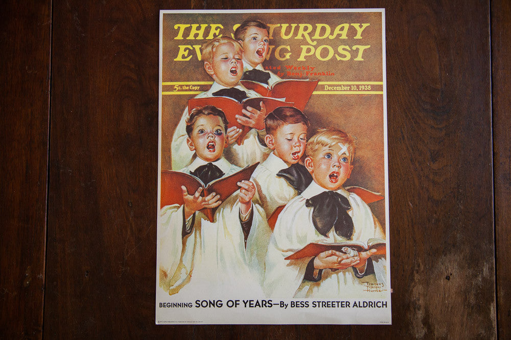 The Saturday Evening Post December 10 1938 Lithograph // ONH Item 1426