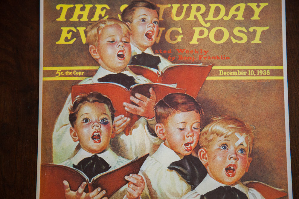 The Saturday Evening Post December 10 1938 Lithograph // ONH Item 1426 Image 1