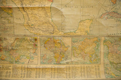 United States with Cuba Possession Antique Wall Map // ONH Item 1433 Image 5