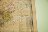 Aged map detail showing the 1900 US Census data table and 