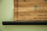 Close-up of the vintage map's bottom right with Dolph & Stewart copyright and black dowel.
