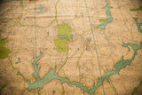 Vintage 1930s Westchester property map showing Croton Reservoir, roads, and land divisions.