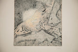 Zavel Silber abstract etching with artist's pencil signature 'Zavel' and edition '13/50'.