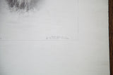 Artist Peretti Griva's signature in pencil on the lower right of the textured print paper.