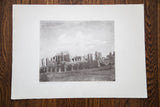 Unframed bromoil photograph of ancient ruins by Domenico Riccardo Peretti Griva.