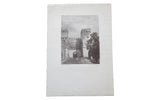 D.R. Peretti Griva bromoil transfer photograph of a surreal Roman castle with high contrast.