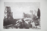 The artist's signature, D.R. Peretti Griva, in pencil on the vintage bromoil transfer.