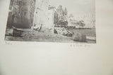 Artist's pencil signature D.R. Peretti Griva and title on the vintage bromoil print.