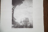 D.R. Peretti Griva's pencil signature and title on the vintage bromoil transfer print.