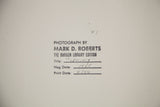 Mark D. Roberts print identification details: handwritten 'Spring' title, 1985/1986 dates.