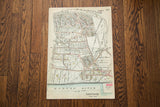Antique Hastings New York map print, featuring Hudson River, Croton Aqueduct, and subtle colors, 14x20.