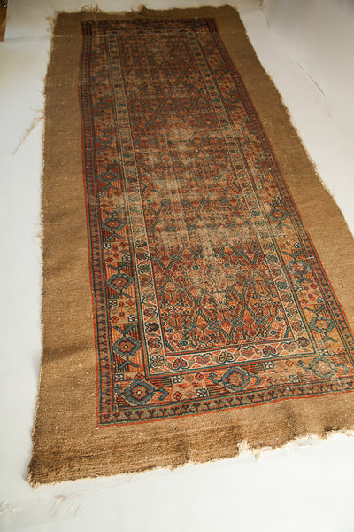 3x8 Antique Camel Hair Serab Style Runner // ONH Item 1460 Image 9