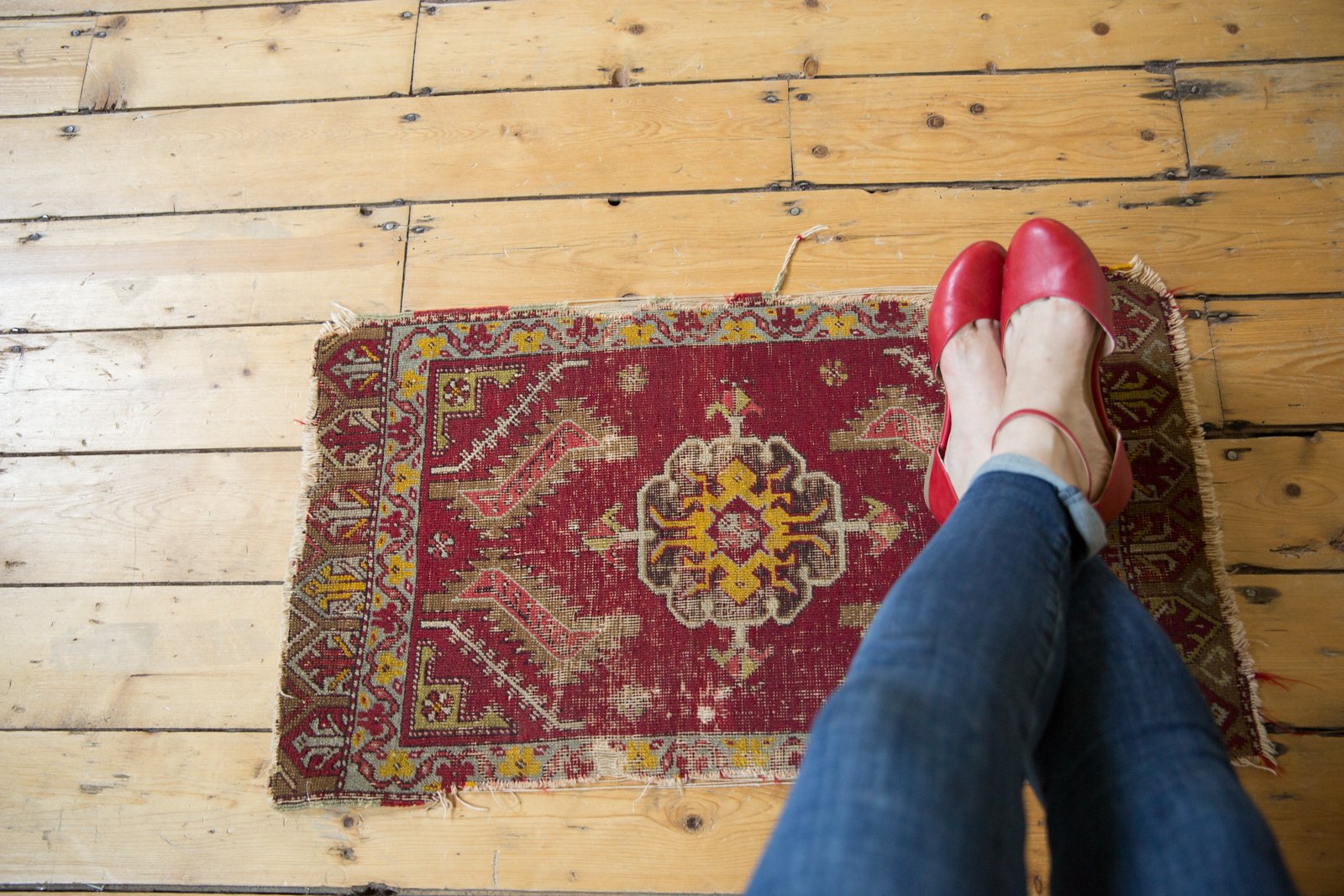  Antique Turkish Mat / Item 1461 image 2