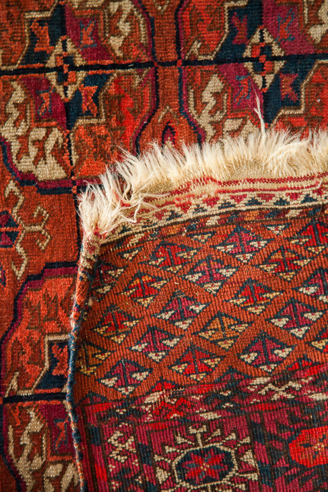 Vintage Tekke Turkmen Rug 2'7