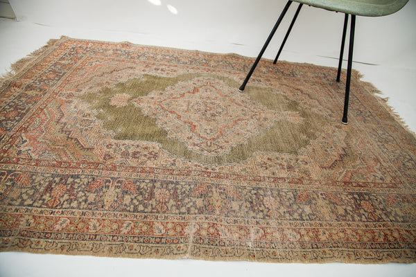 4x6 Unique Green Silk Turkish Rug // ONH Item 1464 Image 4