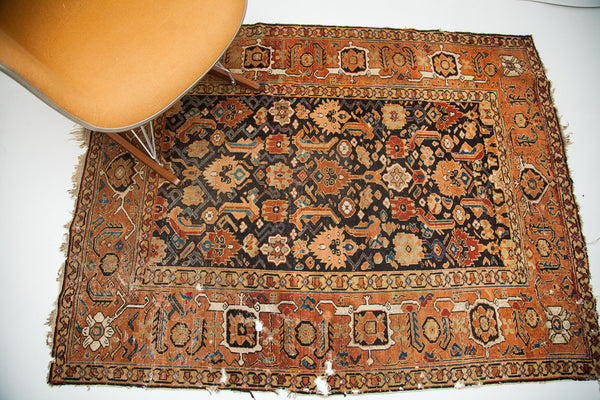4x5 Antique Caucasian Rug // ONH Item 1466