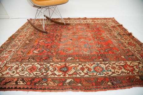 5x6 Vintage Hamadan Square Rug // ONH Item 1469