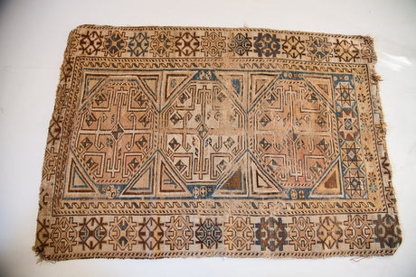 3x5 Antique Caucasian Rug // ONH Item 1478