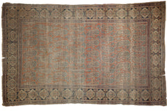 4x7 Antique Mohtashem Kashan Rug // ONH Item 1479