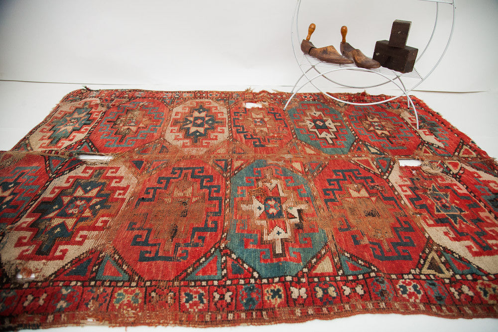 4x5 Bohemian Chic Tribal Rug // ONH Item 1480 Image 1