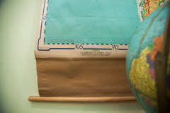 Vintage South America Pull Down Map // ONH Item 1488 Image 7