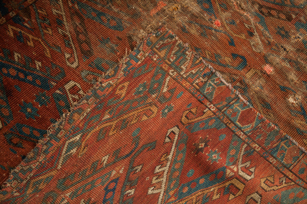 Antique Beshir Turkmen Rug 3'8