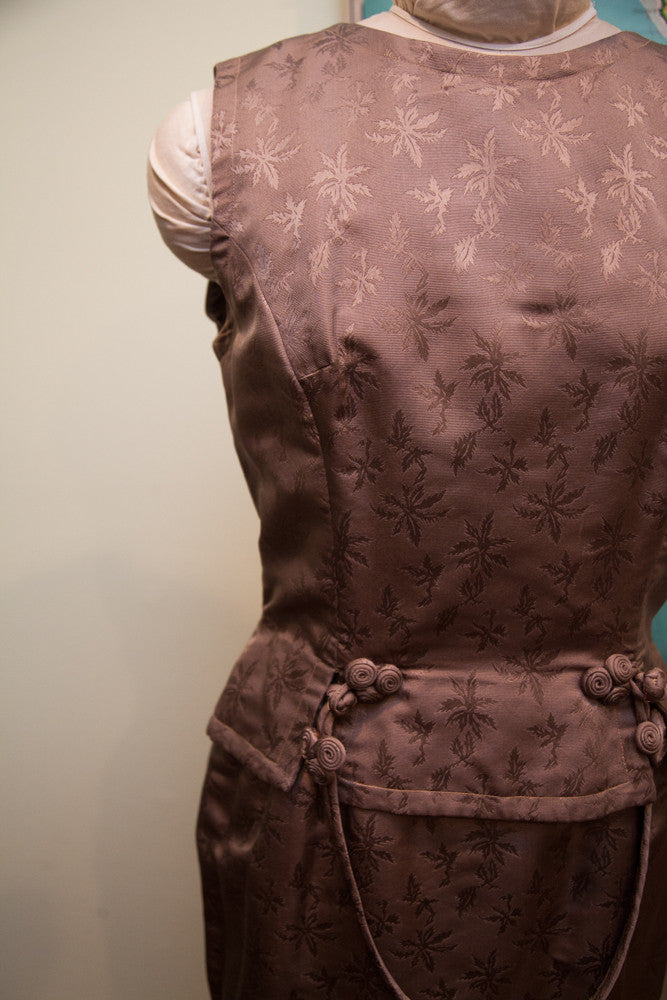 Vintage 60s Asian Inspired Two-Piece Dress // Size 6 - 8 // ONH Item 1505 Image 1