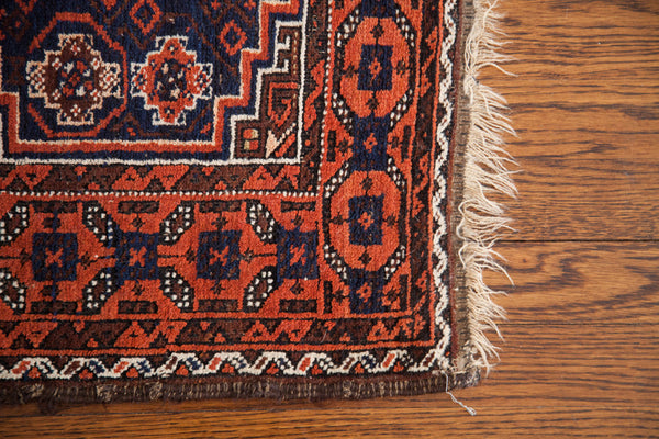 3x5 Vintage Tribal Belouch Rug // ONH Item 1512 Image 2