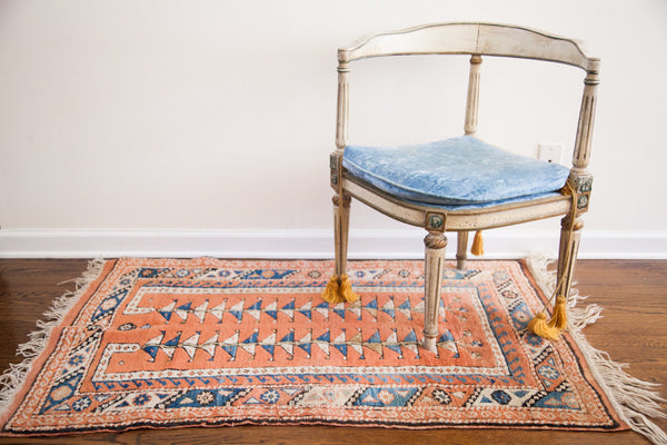 3x4 Vintage Pink Turkish Rug // ONH Item 1522