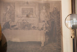 Visible fade and oxidation on the vintage Darby and Joan etching paper.