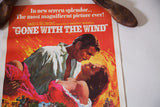 Detail of the 1970s Gone With The Wind poster's white border and lower right scene.