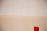 Mid Century We Like Ike poster top edge with visible rips and tears.