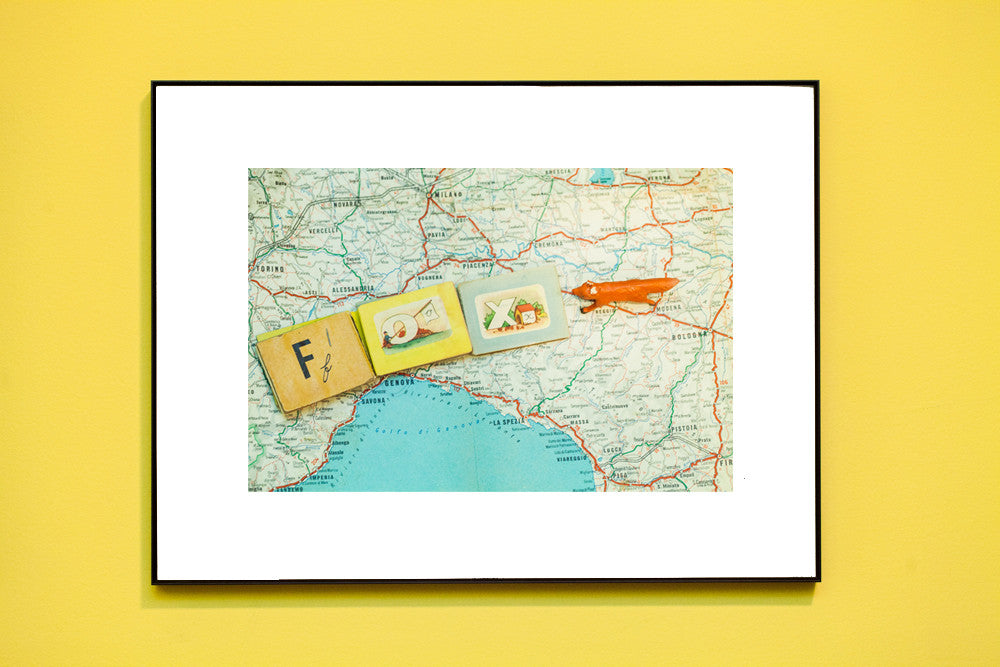 F is for Fox // Vintage Alphabet Photograph Series // ONH Item 1559