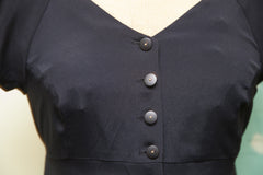 Vintage Betsey Johnson Black Button Dress // ONH Item 1561 Image 5
