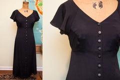 Vintage Betsey Johnson Black Button Dress // ONH Item 1561 Image 7