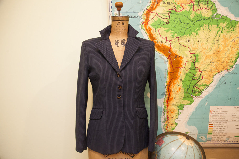 Vintage Town And Country Horse Equestrian Blazer // ONH Item 1566
