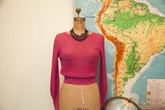 Vintage Cashin Country Pink Knit Sweater // ONH Item 1567 Image 3